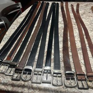 Belts- men’s. Like new. 13 of them! Name brands.
